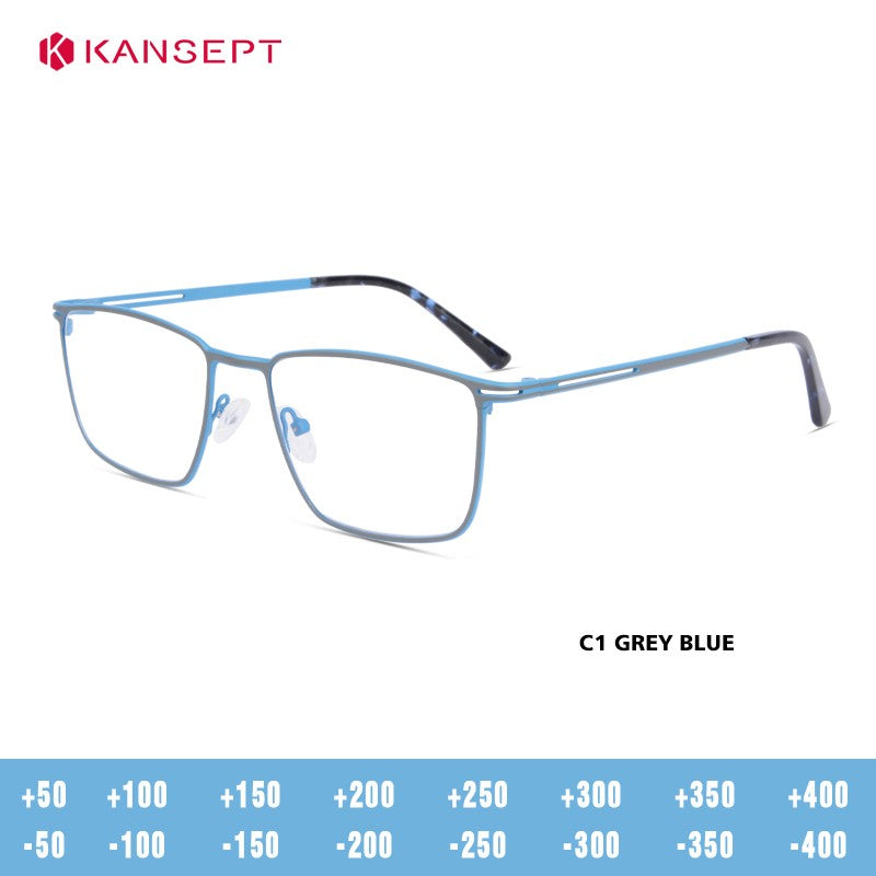 Óculos de Leitura KANSEPT Plus para Homens Lente de Vidro Transparente Óculos de Grau Feminino Lentes de Miopia Armações de Óculos