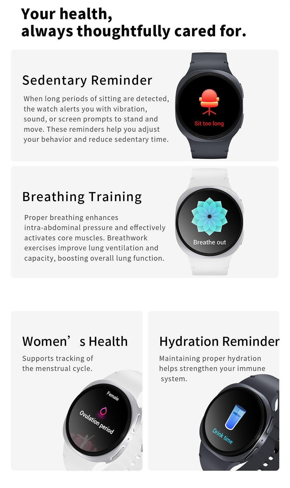 2026 Relógio Smartwatch GPS para Homens Mulheres Esporte Monitor Cardíaco Chamada Bluetooth NFC IP68 À Prova D'água Bússola Smartwatch 8 Mini