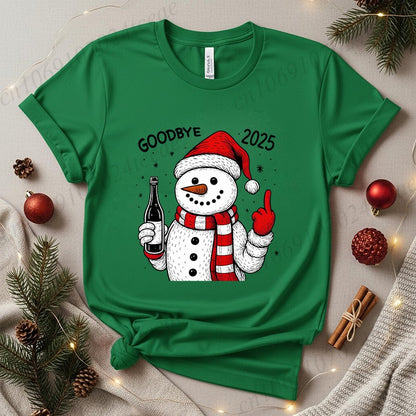 Goodbye 2025 Shirt,Goodbye 2025 Shirt,Happy New Year T-Shirt,New Year Party Shirts, 2026 Celebration Women's Men T-Shirts Tops