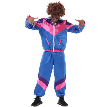 Halloween Couples Hippie Costumes for Women Male Vintage 70s 80s Rock Disco Cosplay Outfits Hip Hop Disco Hippie Costume