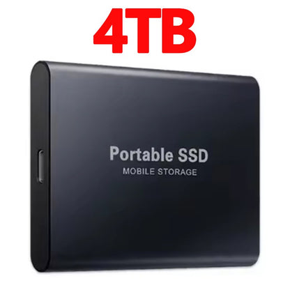 SSD Portátil de Alta Velocidade 16TB Unidade de Estado Sólido Externa 1TB 2TB Disco Rígido Potente 4TB SSD Ultrafino para PC/Laptop/Mac/Telefone