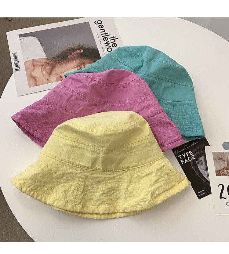 Korean style Hat Women's Summer Face Slimming Sunshade Hat Casual Cotton bucket Cap ????? ?? ?????? ???????