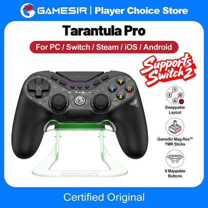 GameSir Tarantula Pro Gamepads PC for Nintendo Switch 2 Switch iOS Android Controller TMR Joystick NFC 9 Mappable Button
