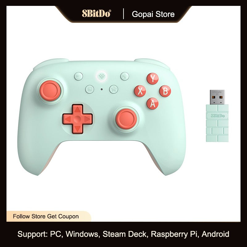 8BitDo Ultimate 2C Wireless Gaming Controller Hall Effect Joystick for PC, Windows 10, 11, Steam Deck, Raspberry Pi, Android