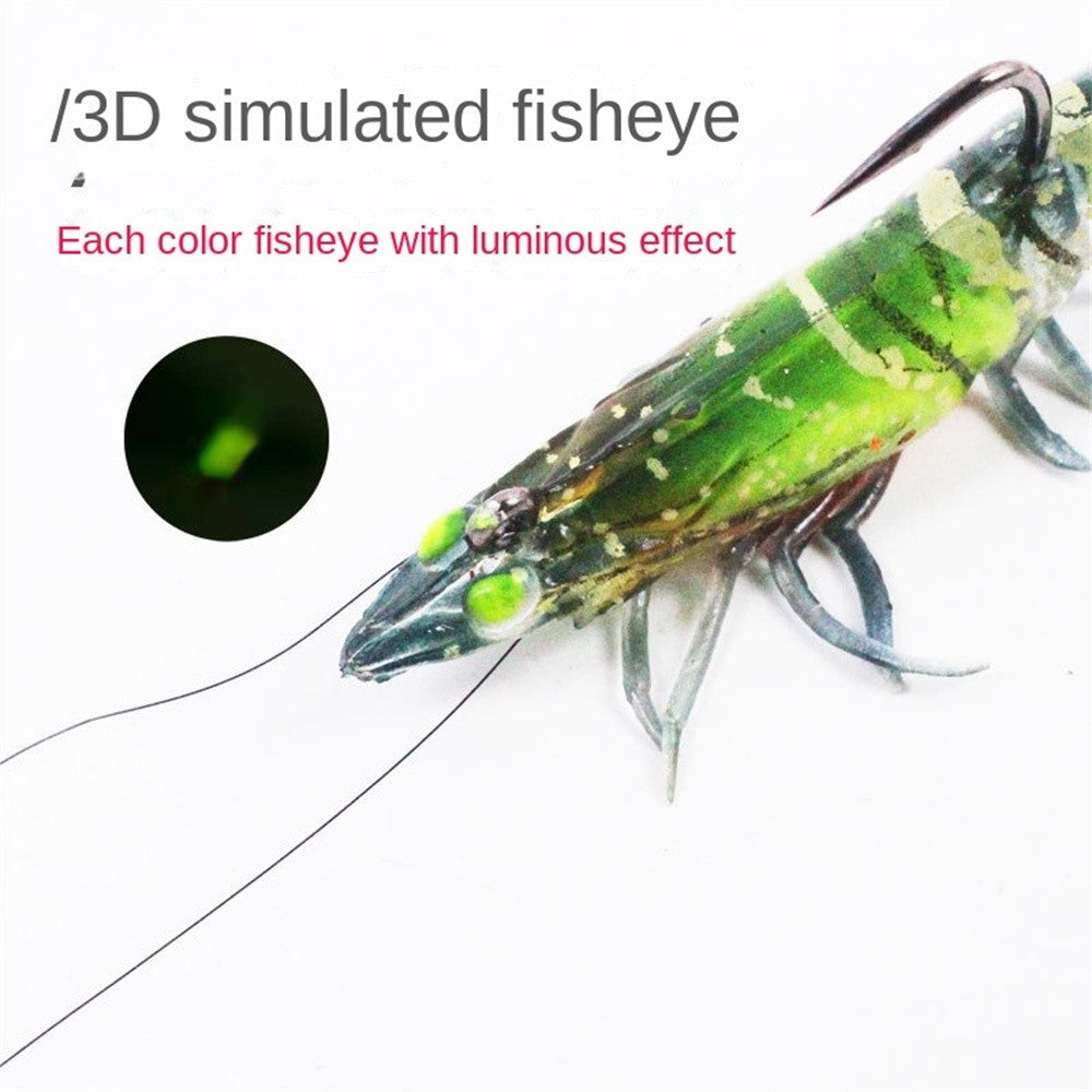 Iscas de Camarão Artificiais Macias e Realistas 9cm 12g, Jigs Luminosos para Pesca de Jigging, Iscas Artificiais para Pesca no Mar, para Peixe Vermelho, Robalo, Camarão, 1 UNID.