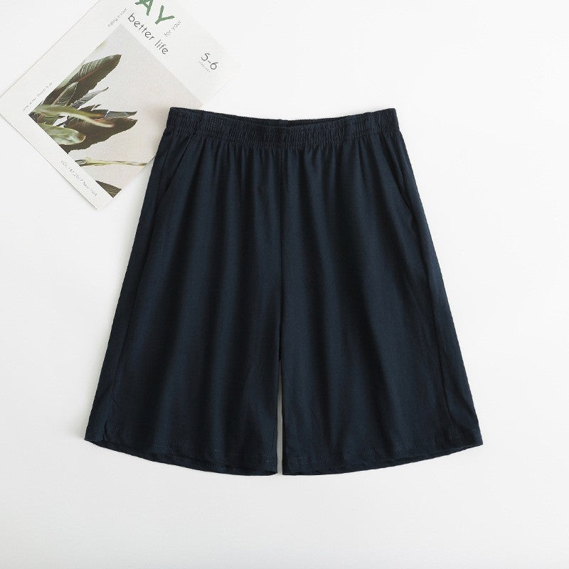 Men's Cotton Sleep Bottoms Plus Size 5XL Shorts Sleepwear Boxer Casual Lounge Wear Sleeping Short Pants Homewear Nightwear Homme