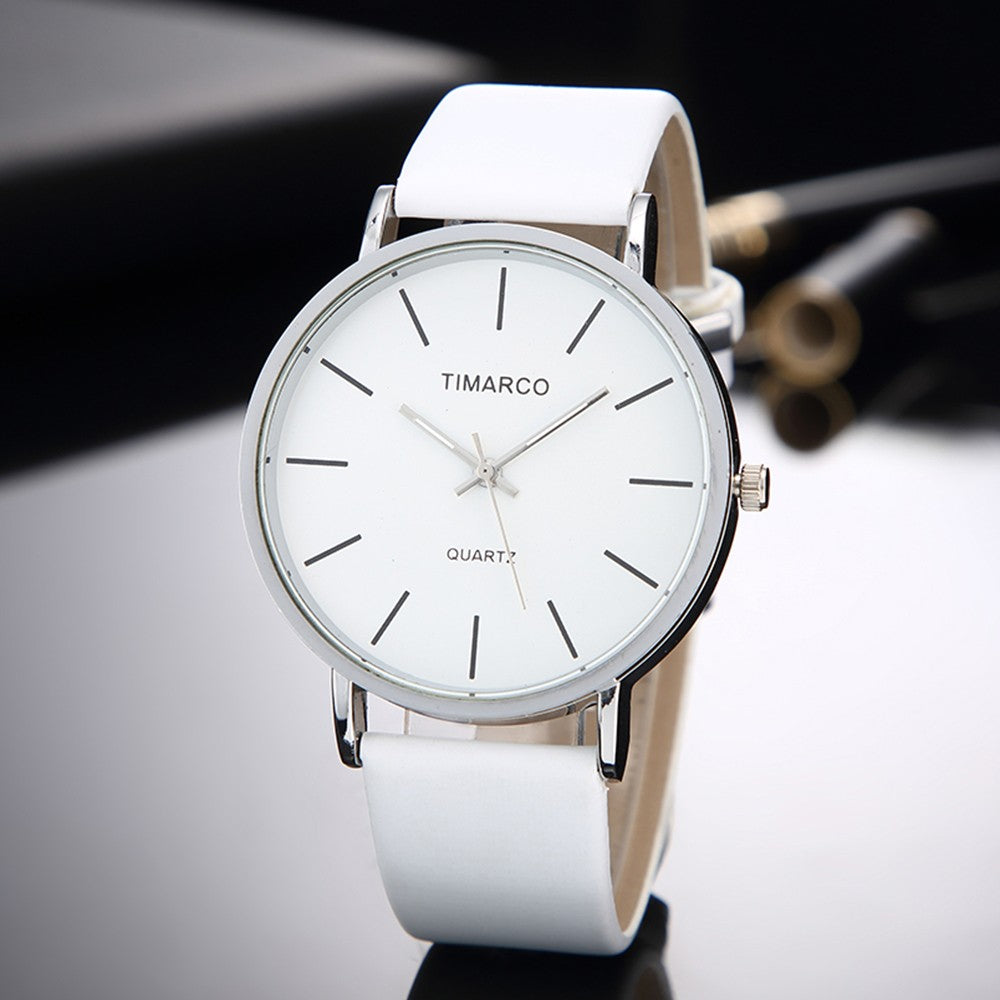 Women's Watches Simple Style Watch Fashion Metal Round Dial Analog Quartz Watch for Men Women Minimalist Watch Quartz Clock