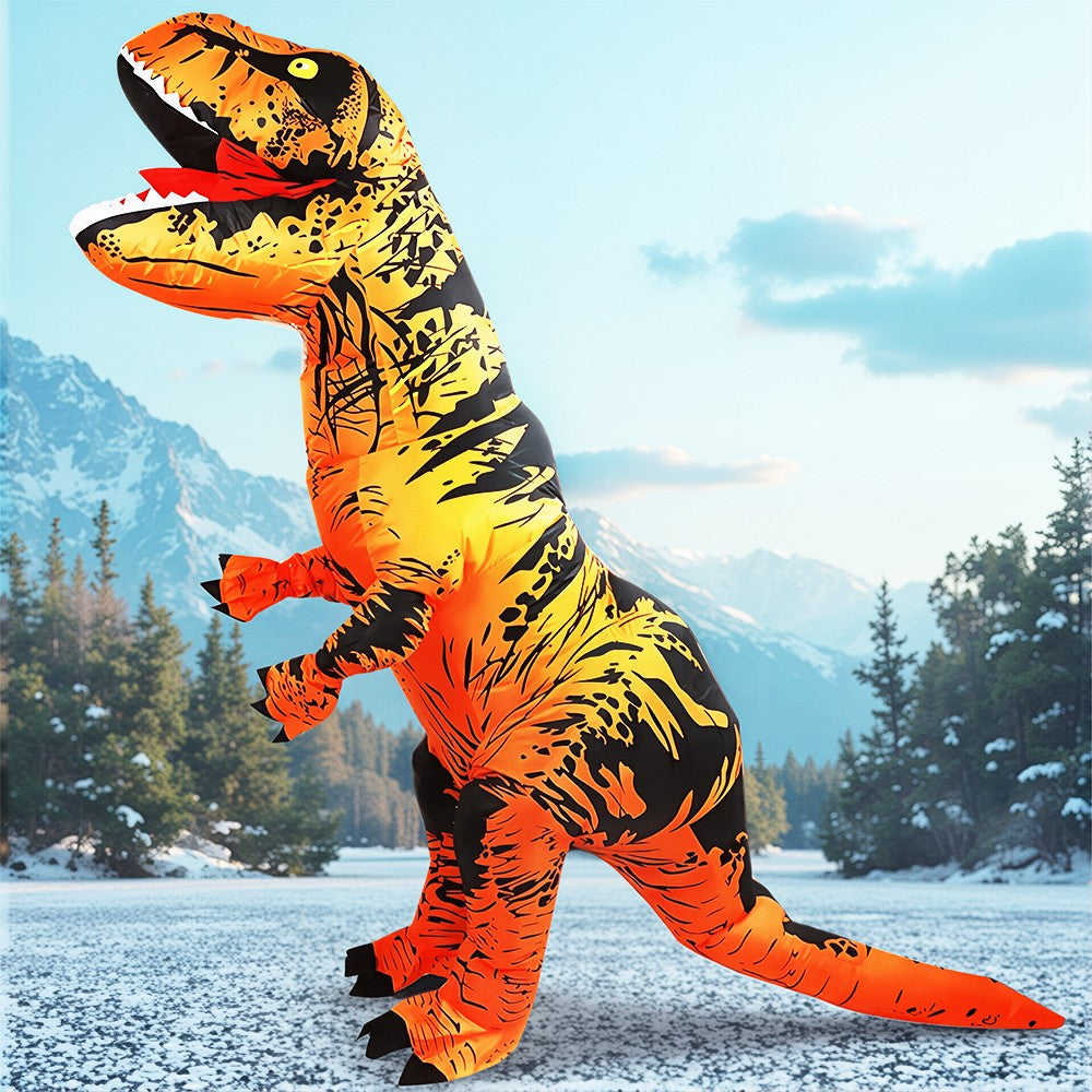 Anime Mascot Skeleton T-Rex Inflatable Dinosaur Costume Adult Purim Carnival Halloween Party Cosplay Costume Fancy Dress Suit