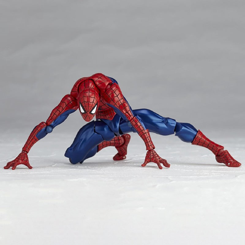 Revoltech Spiderman Figura Amazing Yamaguchi No.002 Homem-Aranha Boneco de Ação Modelo de Coleção Peter Parker Figuras Articuladas Brinquedos