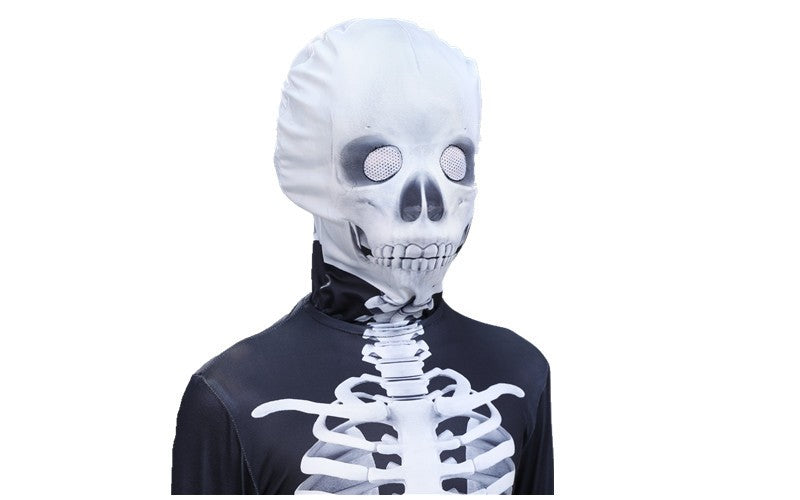 Halloween Cosplay Costume Skeleton Jumpsuit Monster Bodysuit Adult Kids Horror Style Cosplay Garment