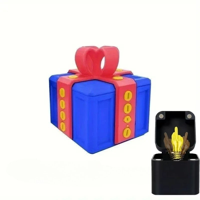 Out of the Box Pop-Up Middle Finger Gift Box Creative Desk Home Decor Gifts Middle Finger Novelty Christmas Funny Prank Gift