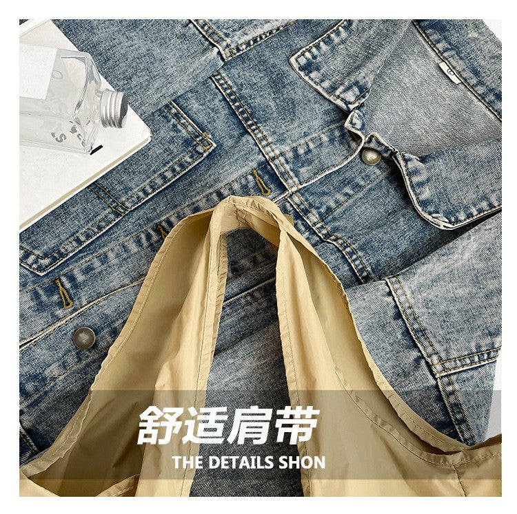 1PCS PU Polyester High Quality Hanging Bag for Shopping Large Capacity Foldable Portable Shopping Bag,Storage bag