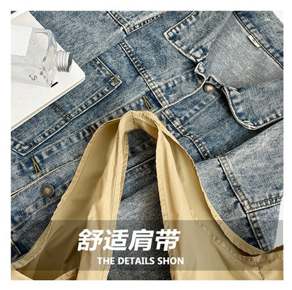 1PCS PU Polyester High Quality Hanging Bag for Shopping Large Capacity Foldable Portable Shopping Bag,Storage bag