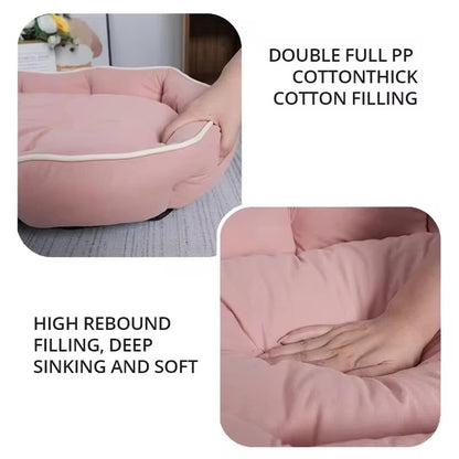 Sofá de Estimação Cama para Dormir Cama de Cachorro Grande Casa para Gatos Grande Espaço Sofá de Cachorro Tapete para Dormir Almofada Quente de Inverno para Cachorro