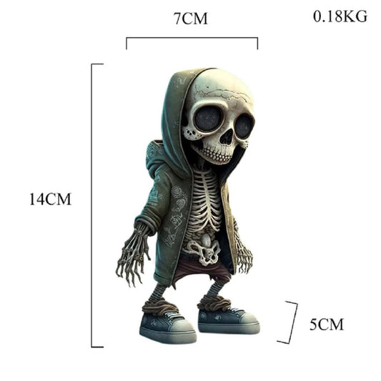Cool Skeleton Dolls Figurines Skull Resin Statue  Halloween Party Decoration Home Accessories Living Room Bedroom Gift
