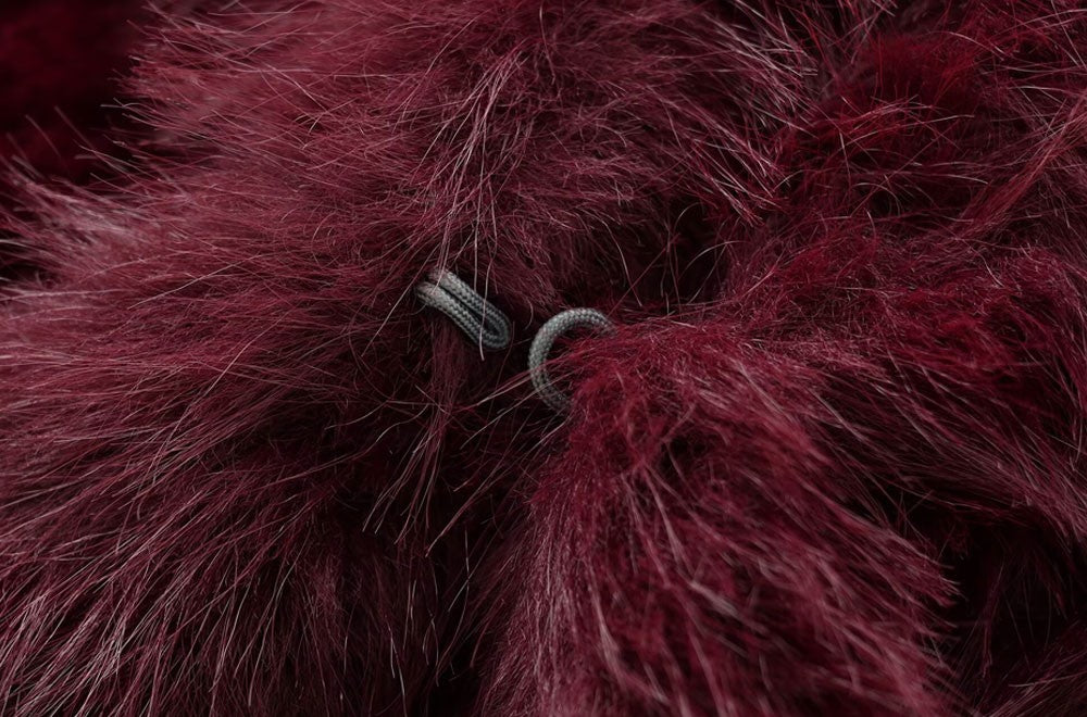 Women's Thick Warm Faux Fur Cropped Jacket, O Neck, Long Sleeve, Female Outerwear, Chic Tops, Fashion