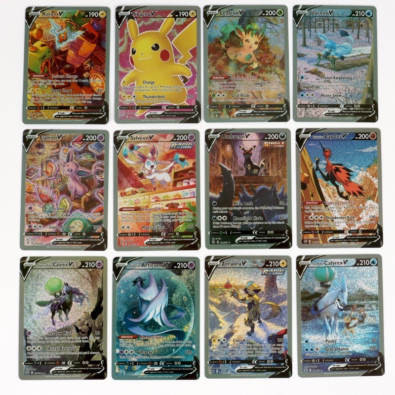 New Holographic Pokemon Cards Scarlet Violet 80Vmax 20EX English Letter Pokemon trading card Kids Gift