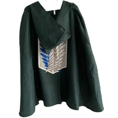 Anime Attack Cloak Shingeki No Kyojin Scouting Legion Cosplay Costume Cos Green Cape Mens Clothes Cosplay Costume Women