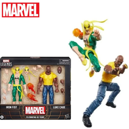 Versão Original do gibi Marvel Legends 85th Anniversary Iron Fist e Luke Cage Figura de Ação Anime 1/12 Figura Colecionável Retrô