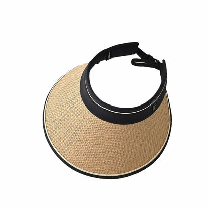 upf50+ Sunblock Sunshade New outdoor sun hat UV protection foreign air straw empty top hat