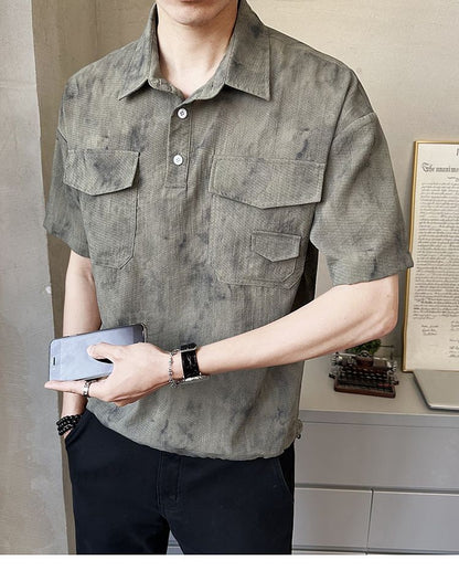 2025 High-end New Short-sleeved Men's Shirt Summer Fashion Trendy Brand Half-sleeved Thin Loose Casual Trend