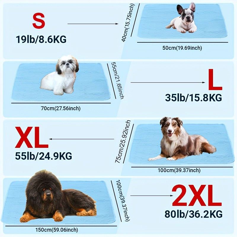MODELO ICE-COOL ATUALIZADO 2025 Tapete Gelado para Pets e Cama para Gatos e Cães Pequenos, Médios e Grandes