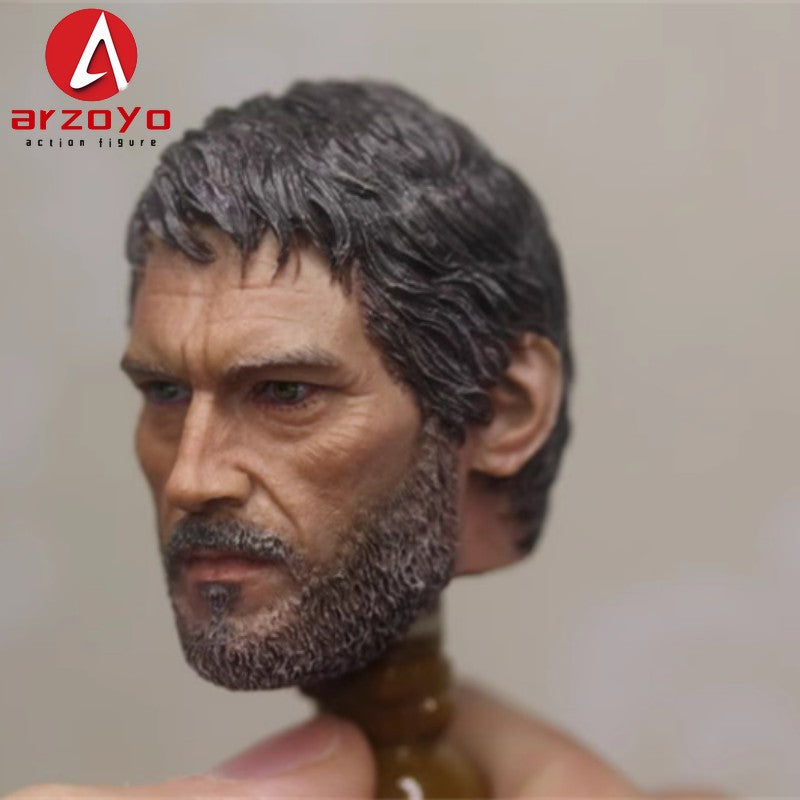 EM ESTOQUE 1/6 Escala The Last Survivor Joel Head Sculpt Modelo De Escultura De Cabeça De Soldado Masculino Compatível Com Corpo De Figura De Ação De 12 Polegadas Em Estoque