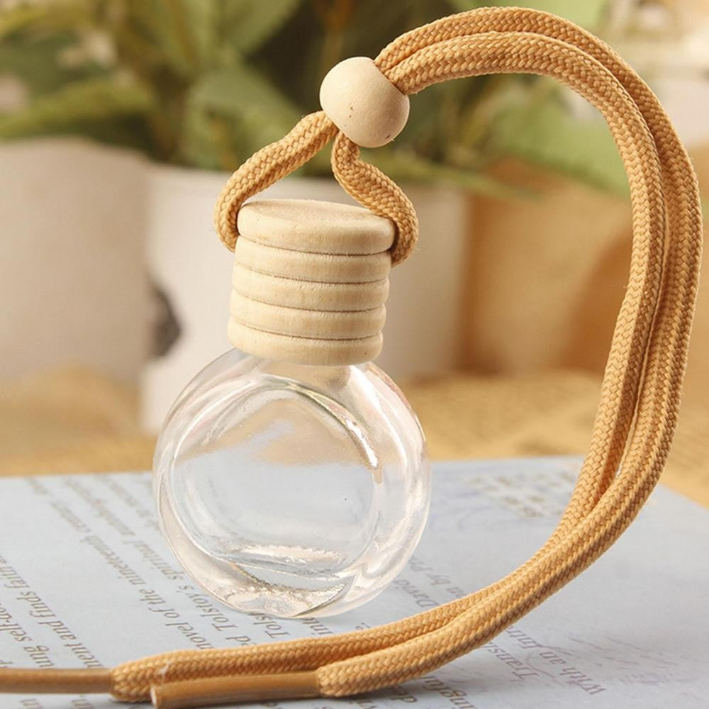 Car Essential Oil Diffuser Empty Glass Perfume Bottles Car Air Freshener Perfume Bottle Aromatherapy Fragrance Essential Oil