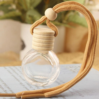 Car Essential Oil Diffuser Empty Glass Perfume Bottles Car Air Freshener Perfume Bottle Aromatherapy Fragrance Essential Oil