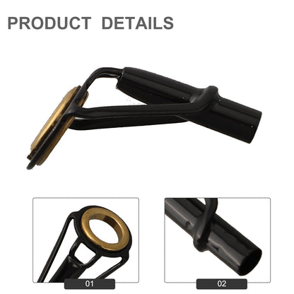 Kit de Reparo de Varas de Pesca com Guias, Vara de Pesca, Anéis de Linha, Ferramenta de Reparo de Varas, Peça de Estrutura de Aço Inoxidável (1 unidade)