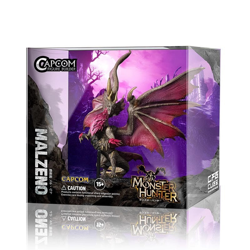Monster Hunter CUBE Zinogre Amatsu Crimson Glow Valstrax Gore Magala MAGNAMALO Mizutsune Boneco de Dragão Modelo de Brinquedos