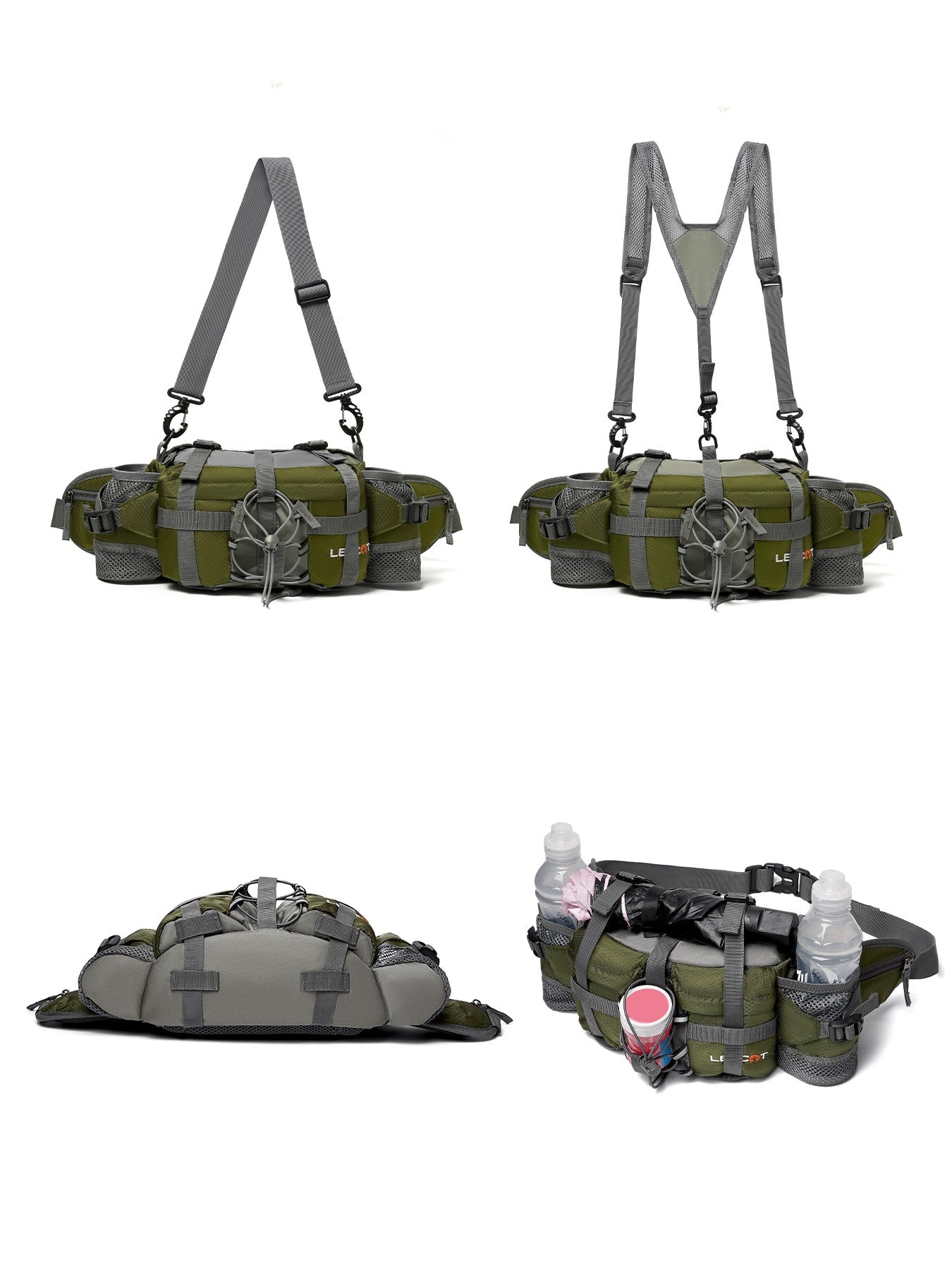 Outdoor Sports Waist Bag Hiking Cycling Climbing Storage Bag Versatile Travel Mountaineering Waist Bag