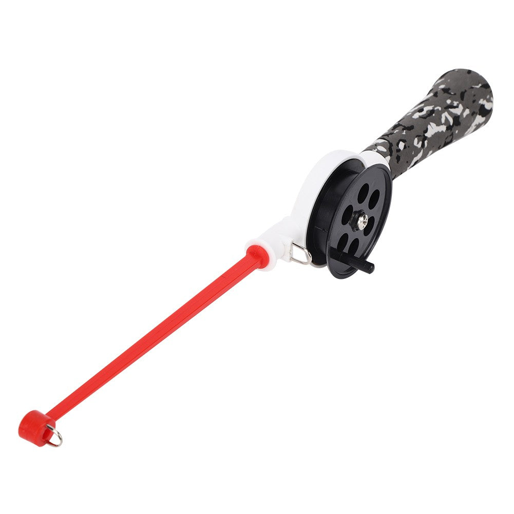 Vara de Pesca de Gelo de Inverno Integrada Portátil de 34cm com Carretilha e Acessórios, Vara de Pesca de Gelo Infantil