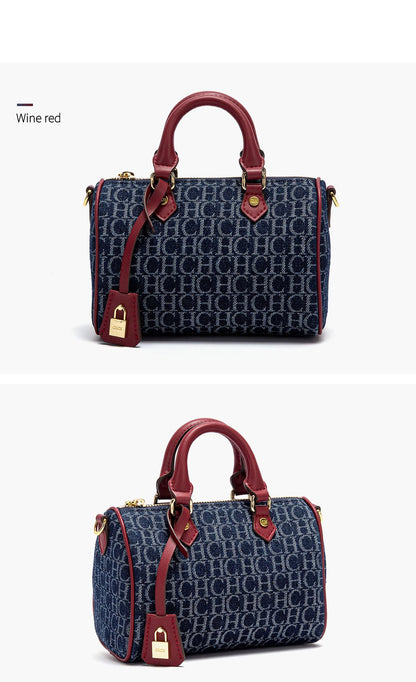 Women's Shoulder Bag 2025 New Cowboy Splicing Pillow Bag, Casual Party Women's Handbag