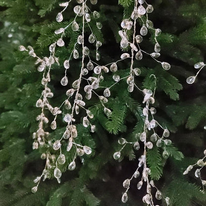 5 Pieces/35CM Short Acrylic Crystal Pendant for Christmas Tree Decoration, DIY Wedding Party Decoration Beads