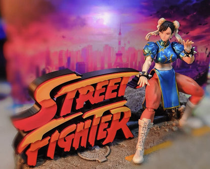 Street Fighter, Street Fighter (abbreviation), arcade game, Street Fighter Logo, signboard, action figure, ornament.