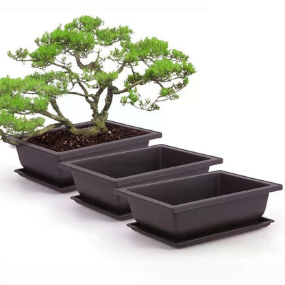 Vasos de Flores Retangulares de Argila Roxa Imitando Vasos para Plantas de Jardim ao Ar Livre Paisagismo Bonsai macetas para plantas
