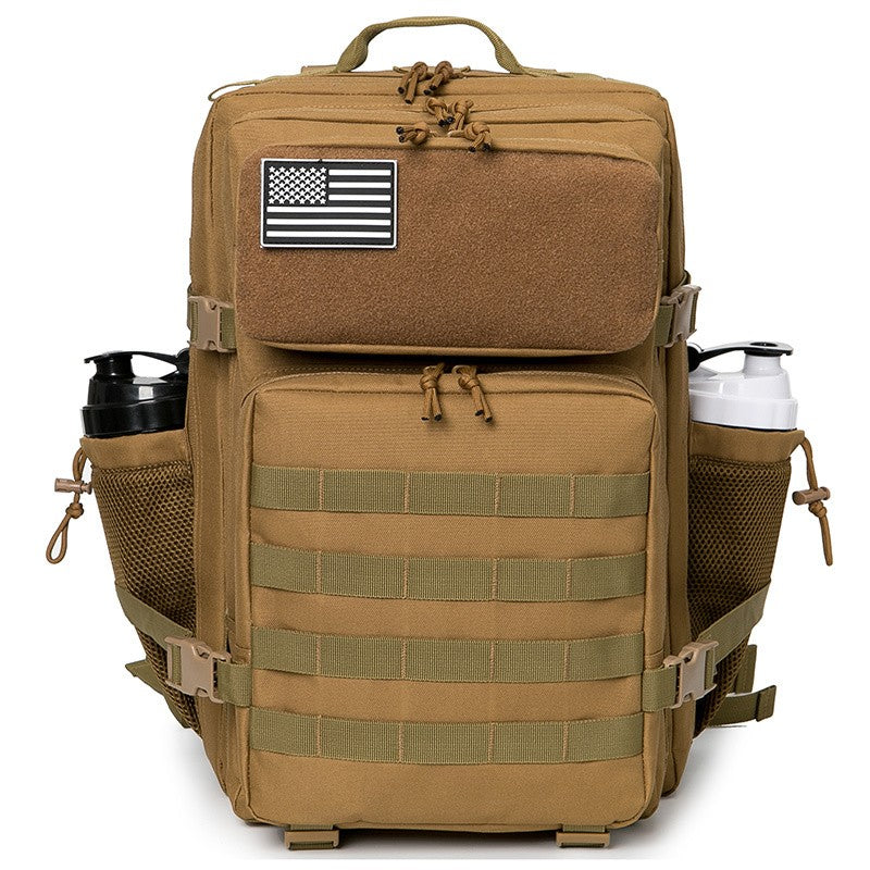 Mochila Tática 45L survival Bag Hunting MOLLE Backpack GYM Para Homens EDC Outdoor Hiking Rucksack com Suporte para Garrafa