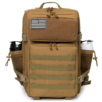 Mochila Tática 45L survival Bag Hunting MOLLE Backpack GYM Para Homens EDC Outdoor Hiking Rucksack com Suporte para Garrafa