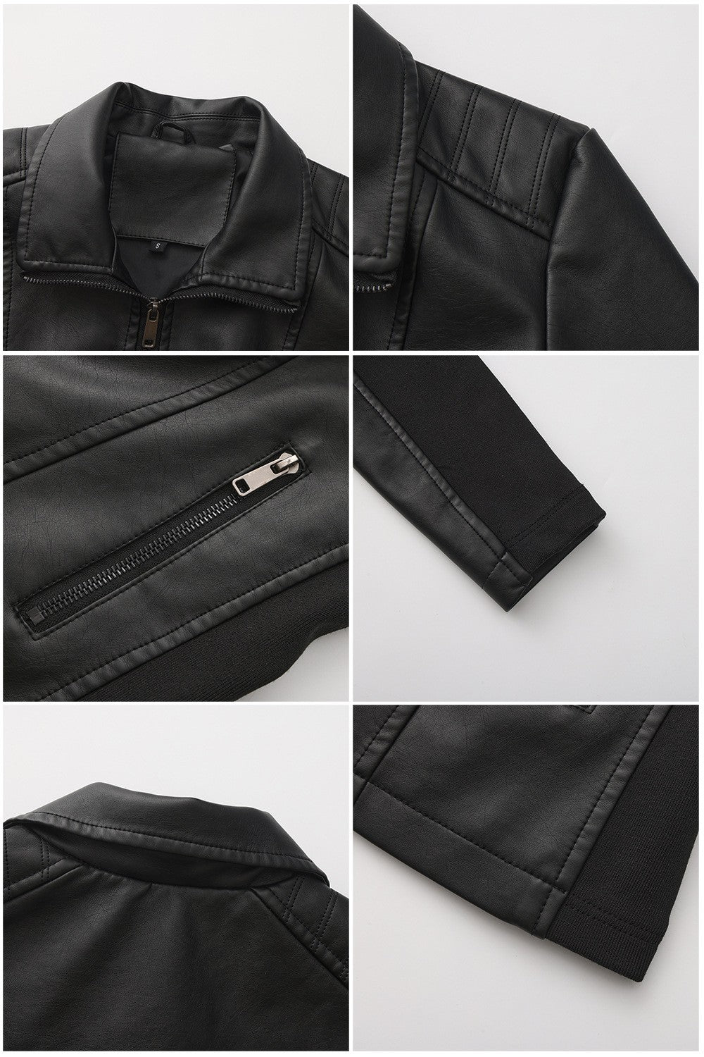 2025 Women’s Stylish Brown Faux Leather Jacket - Slim Fit, Trendy Moto Style with Zipper Detail PU Coat.