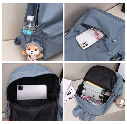 Mochila Personalizada com Nome em Nylon Leve e Prática, Presente Ideal para Volta às Aulas Uso Diário Atividades ao Ar Livre