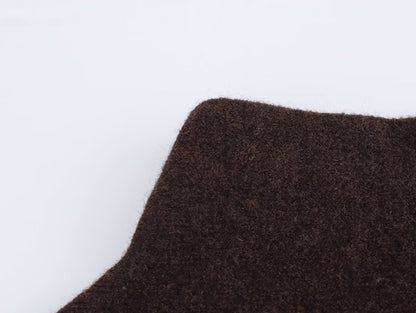 JNLEAOG Casaco de Gola Alta Assimétrica de Malha Feminina para Rua Elegante Fibra de Poliéster Outono Nova Chegada Design de Moda