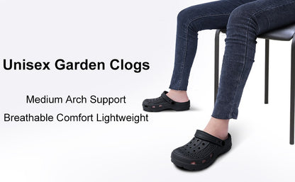LItfun Adjustable Garden Clogs Breathable Cozy Home Shoes Men Clogs Sandals Arch Support Sandals For Men Classic Clogs Slippers