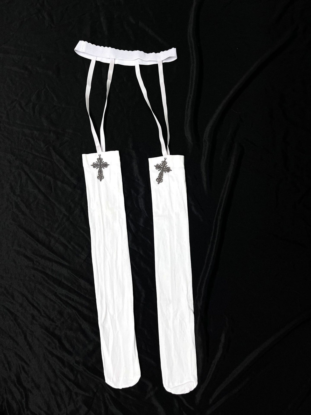 Sexy Nun Cosplay Costume Gothic Black Split Long Dress with Head Veil Halloween Carnival Party Fancy Dress for Women Nun
