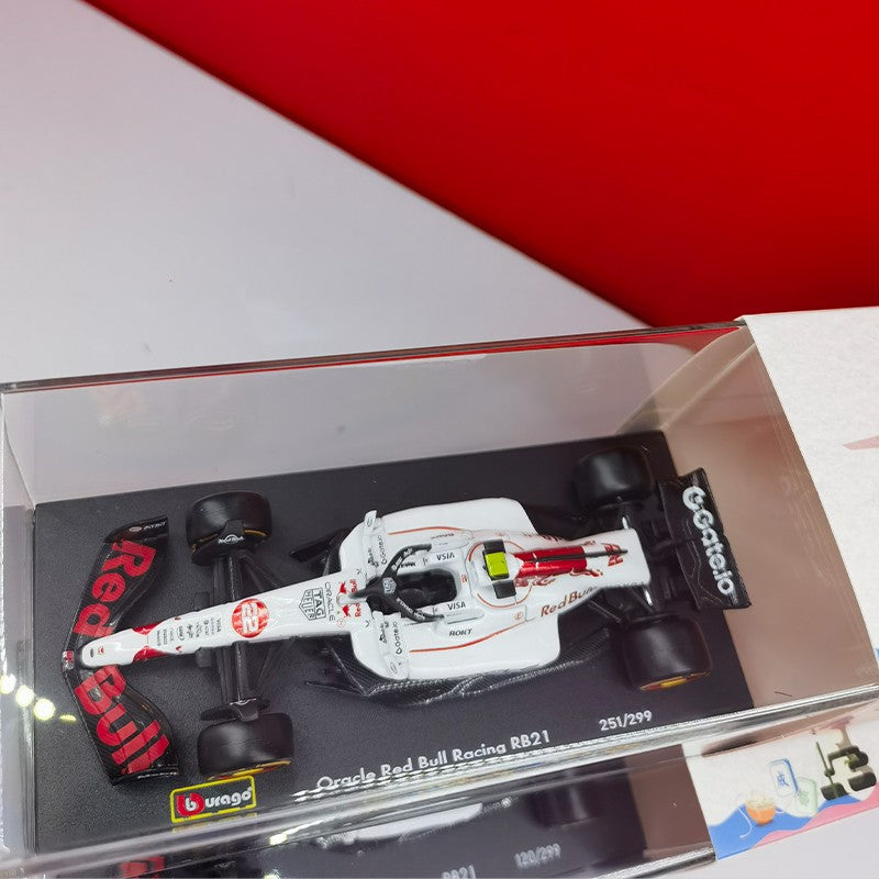 Novo Em Estoque Bburago 1:43 2025 F1 Japão Red Bull Rb21 Modelos Miniatura de Liga Ferrari Sf25 #44 Rb21 Verstappen Mcl39 W16? Carro de Brinquedo