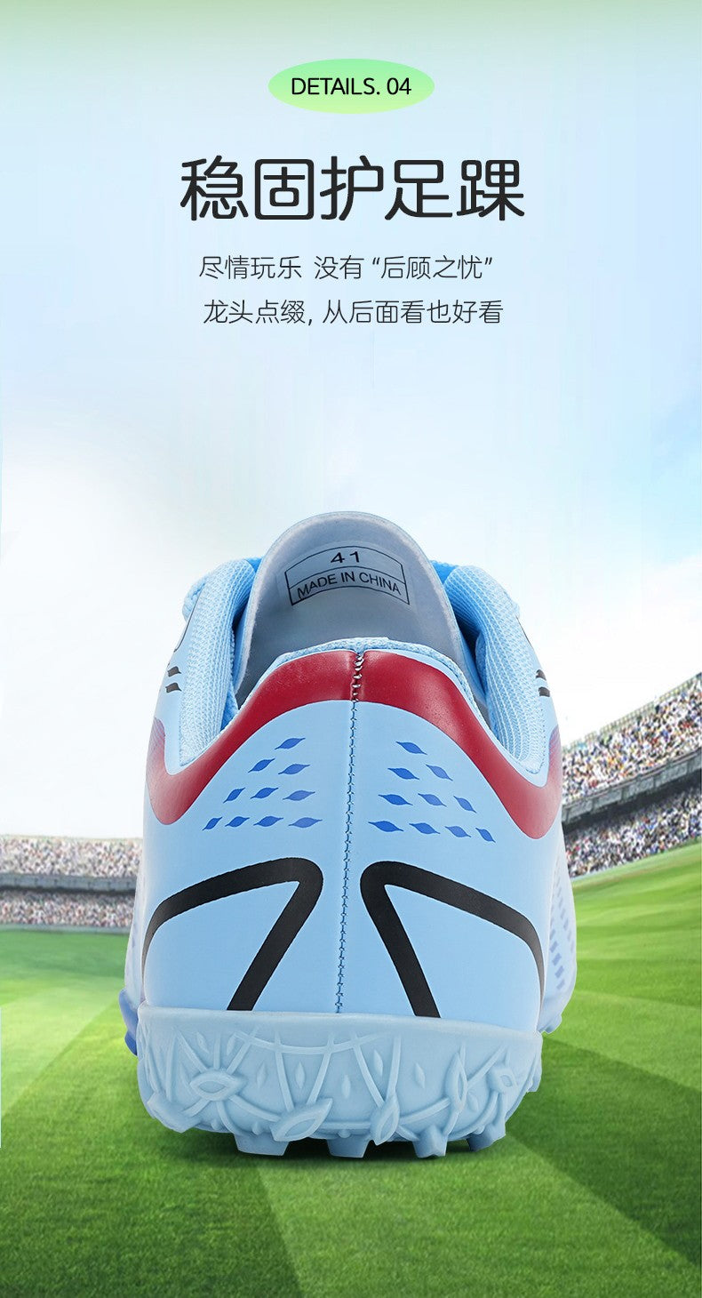 Men Indoor Football Field Boots Fast Non-Slip Football Shoes Training TF Soccer Shoes Society Cleats Sneaker Professional Unisex