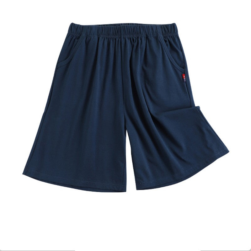 Pajama Pants Men's Shorts Summer Thin Casual Home Loose Large Size Five-Quarter Pants Home Beach Pants Men's Large Pants