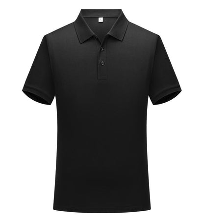 Solid color cotton breathable men's and women's polo shirts, T-shirts, printed logos, embroidered summer workwear, short sleeves