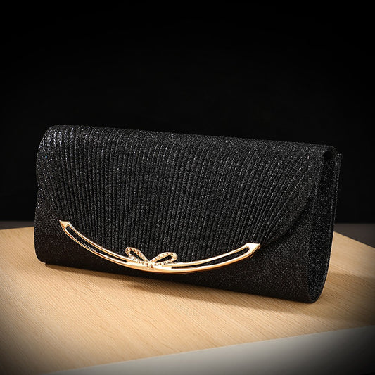 Ladies' wedding bride bridesmaid clutch bag elegant socialite party banquet evening dress bag detachable chain single-shoulder