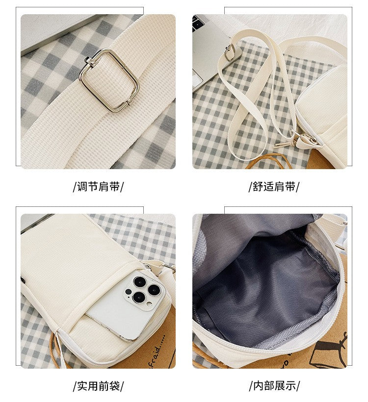 New Fashion Mobile Phone Bag Women's Messenger Bag All-match Mini Small Crossbody Bag Hanging Neck Coin Purse Vertical Handbag